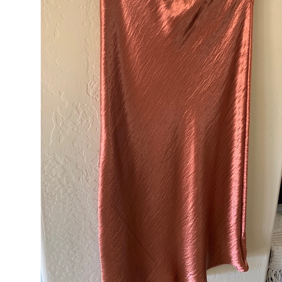 BOOT BARN COPPER MIDI SHINY SKIRT - Picture 5 of 6